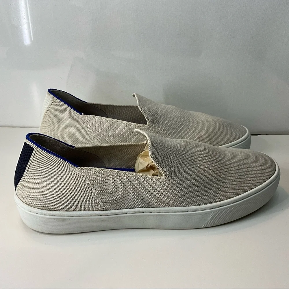 Rothys Casual Cream Slip-On Sneakers 8.5 - Picture 2 of 11